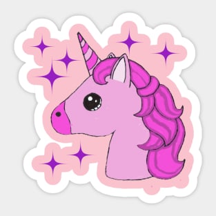 Cute pink Unicorn pony Sticker